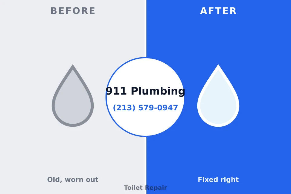 Before and after: plumbing company Hidden Valley, IN